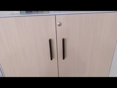 ضئيلة حافة 5mm سوينغ باب مجلس الوزراء طبقات مزدوجة لوحة الصلب مكتب مجلس الوزراء