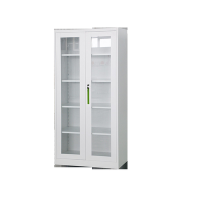 Glass Door Metal Office Cupboard Steel Powder Coating