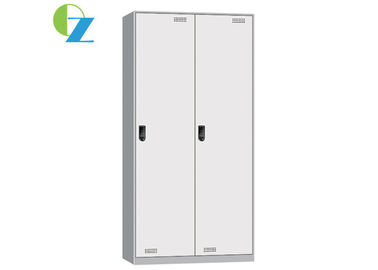 8mm Slim Metal Storage Cabinet Two Doors Locker For Office / School / Club