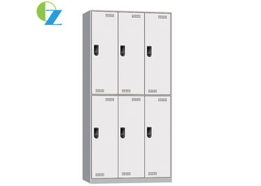 KD Structure 8mm Slim Metal Storage Cabinet With Six Doors Coded Locker