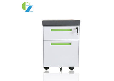 A4/F4 Steel Mobile Pedestal File Cabinet ,  Office Storage Cabinet With Cushion