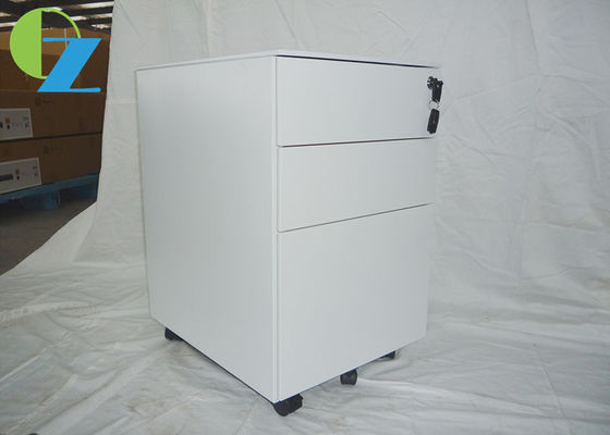 Non KD Three Drawer Slim Mobile Pedestal Cabinet