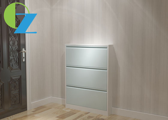 Width 800mm Three Drawer Non KD Slim Metal Cabinet