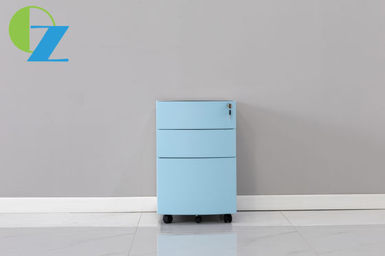 الصلب 3 درج حافة قوس خزانة الملفات المتنقلة مع قفل خزانة تخزين الركيزة المتداول